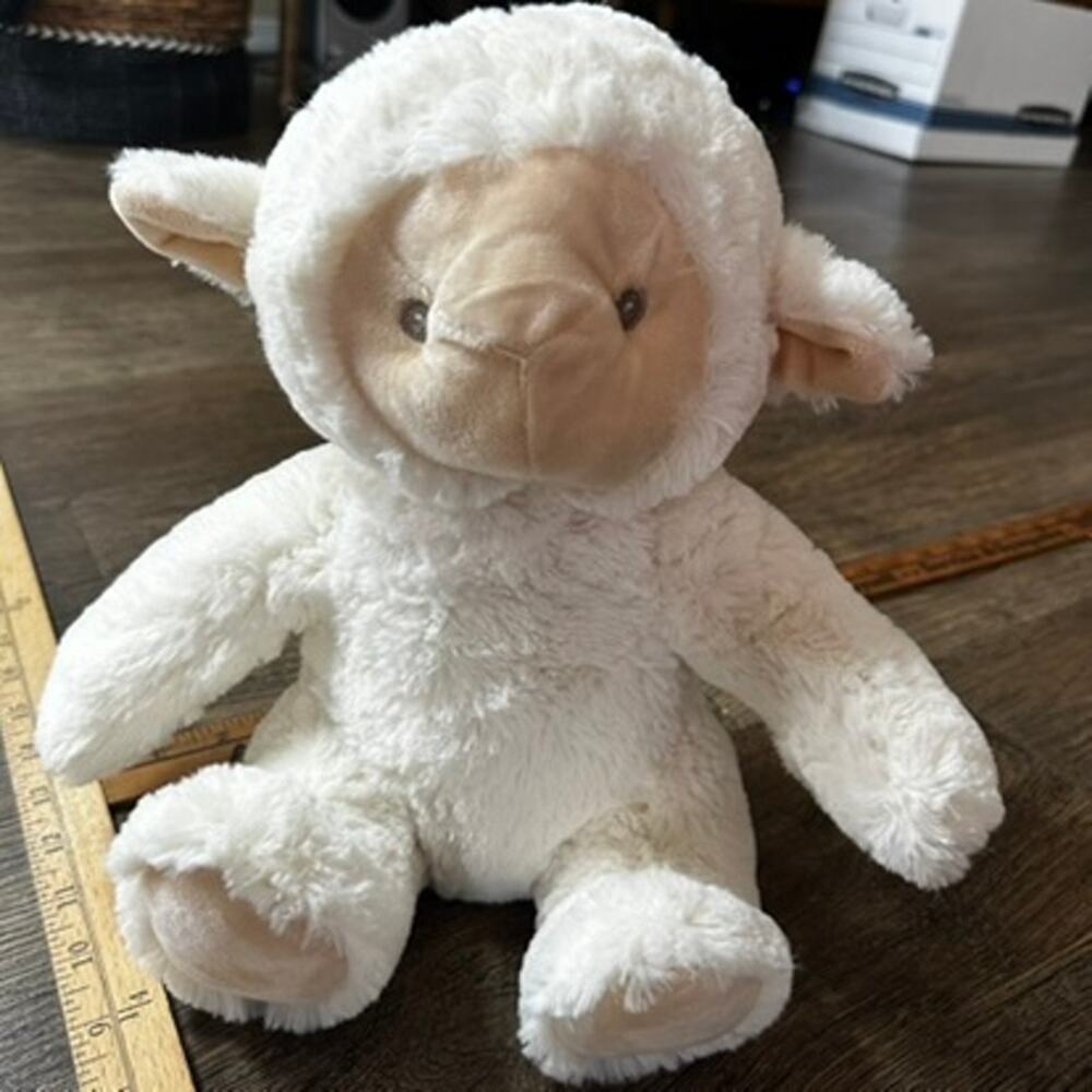 SILVER ONE Cream White Lamb Plush 12" Soft Cuddly Squishy